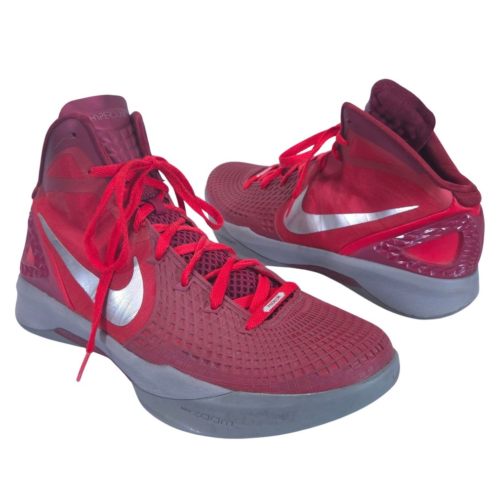 Nike Zoom Hyperdunk 2011 Supreme Mens 12 Red High Top Basketball Shoes Flywire